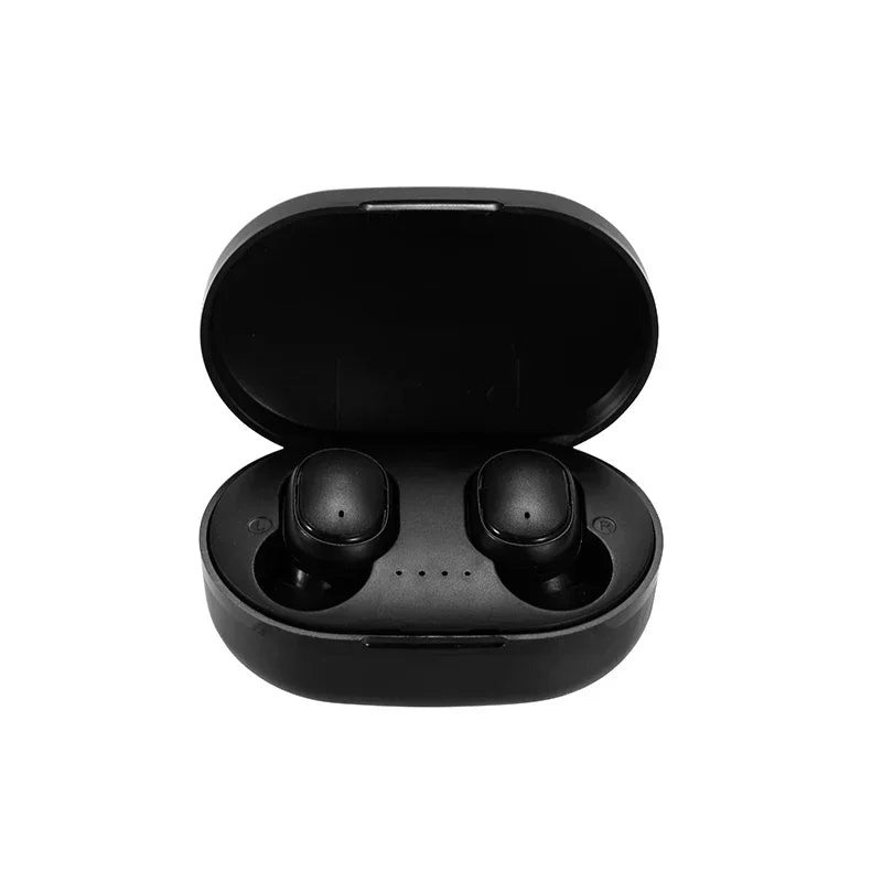 NEW A6S Wireless Headphones Fone Bluetooth Earphones Mini Earbuds with Mic Charging Box Sports Gaming Headset Oasis Select Black