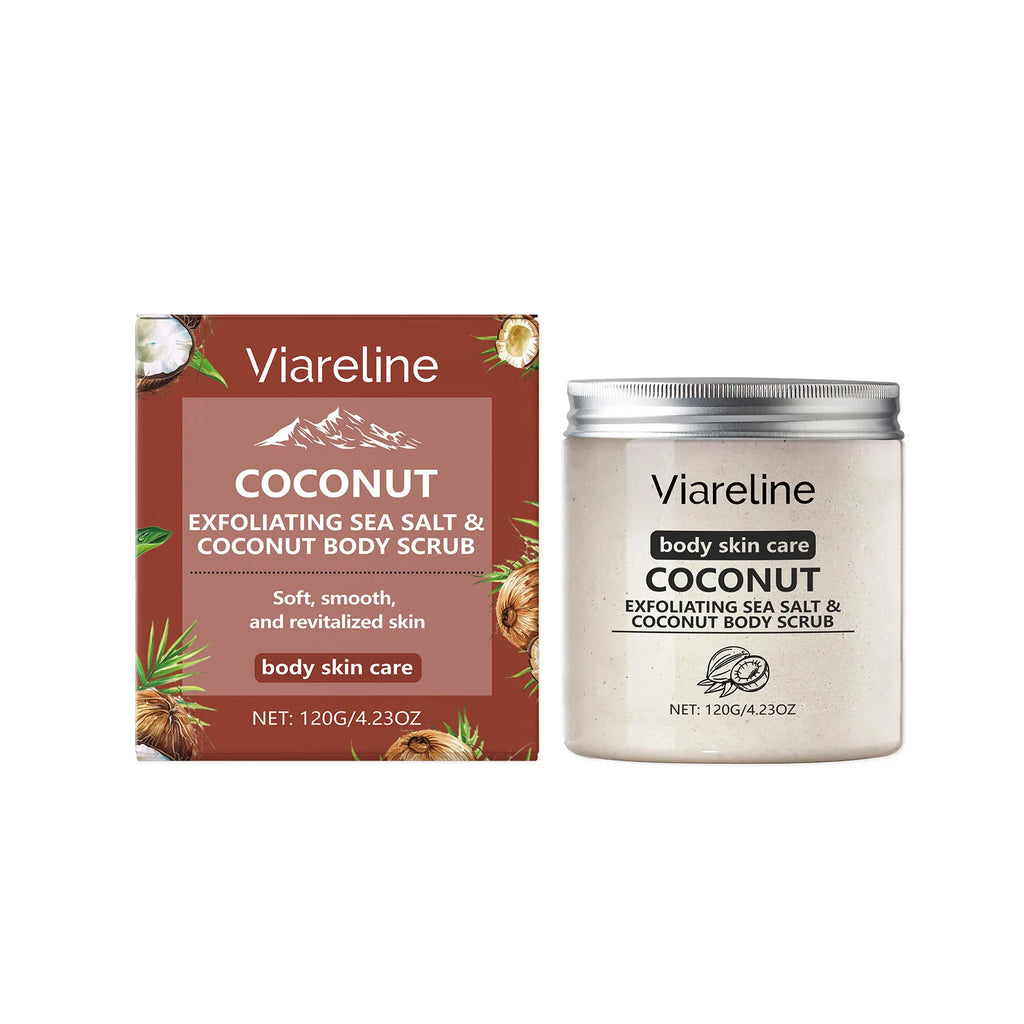 Sea Salt Body Scrub Exfoliating Deep Cleansing Remove Melanin Whiten Skin Shrink Pore Smooth Soft Nourish Coconut Coffee Scrub Oasis Select Coconut