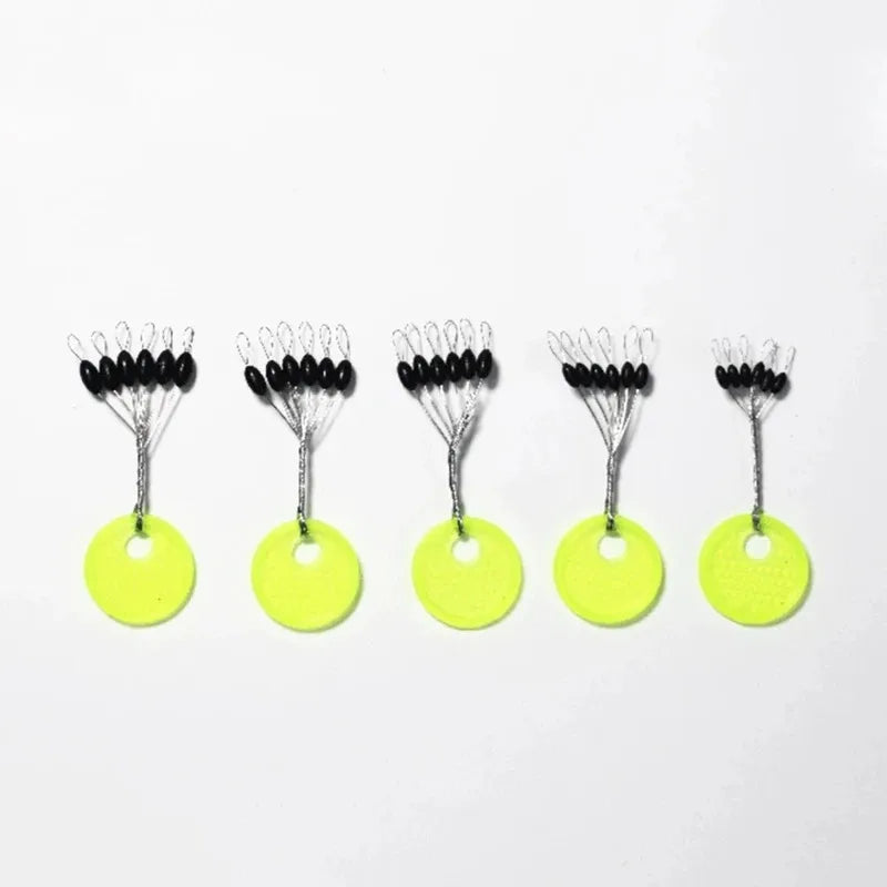 10-40Groups Space Beans Rubber Carp Fishing Equipment Black Rubber Oval Stopper Fishing Float Fishing Bobber Float Line Stops Oasis Select