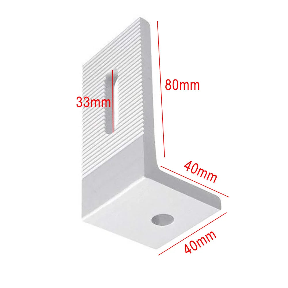 1/4/10pcs Solar Panel Module Aluminum Bracket L Solar Mount Bracket For RV Boat Off Grid Roof Solar System Accessories Oasis Select