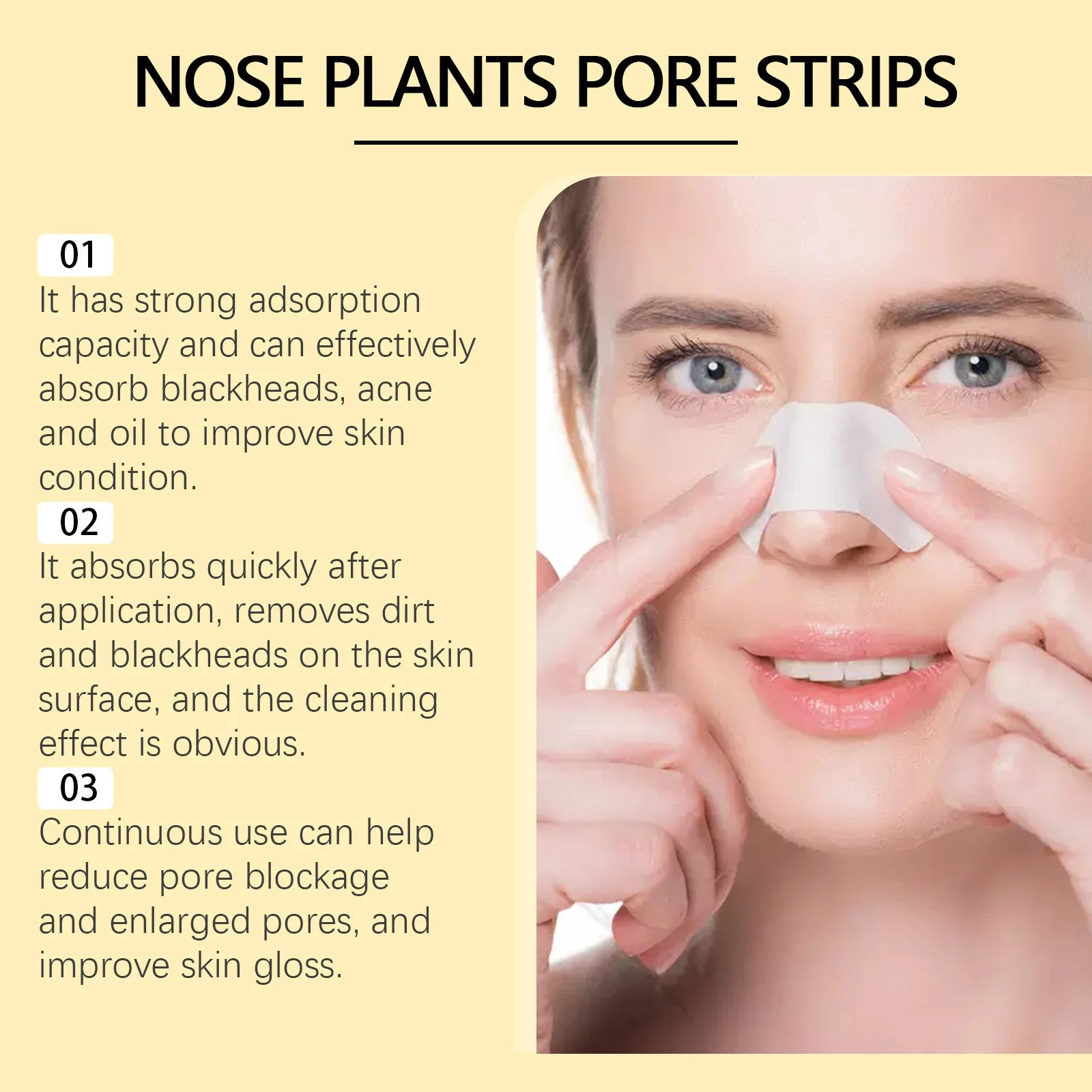 EELHOE Blackhead Remover Peel-Off Nose Strips – Deep Pore Cleanse Blackhead Nose Strips Oasis Select