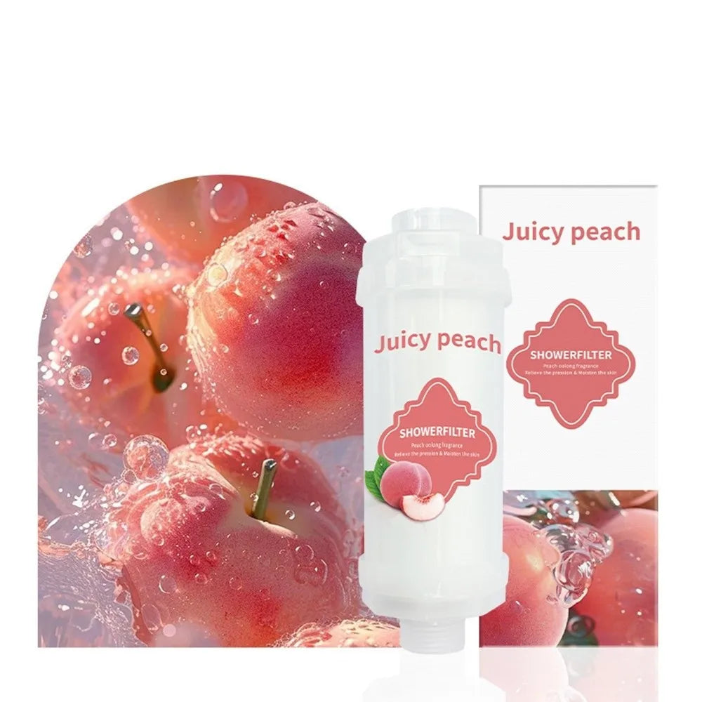 Lavender Shower Head Water Filter Dechlorination Anti-scaling Perfume Water Filter Filter Impurities Mixed with Vitamin C Oasis Select Juicy Peach