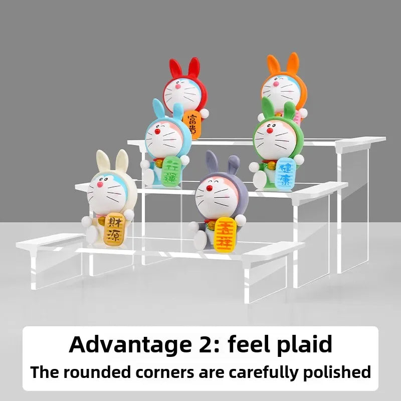 Acrylic Display Rack – Clear Figurine & Shoe Organizer Stand