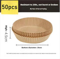 Paper Fryer Air 23 Cm Air Fryer Oven Paper Accessories Airfryer Baking Paper Extra Large Thickened Disposable Liner Square Round Oasis Select 50pcs-Round