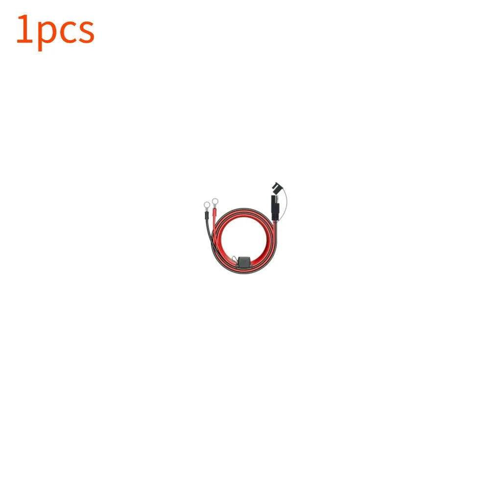 Charger Cable For Motorcycle Battery Terminal To SAE Quick Extension Cable With 10A Fuse O Connector Battery Charger Adapter Oasis Select 1pcs