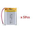 3.7V 1200mAh 103040 Lithium Polymer Battery For PS4 Humidifier GPS Navigation Device Intelligent Wearable Locator Oasis Select 5Pcs-PH 2.0plugs