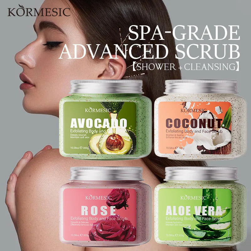 Avocado Face & Body Scrub Cream – Exfoliating Moisturizer Exfoliating Scrub Cream Oasis Select