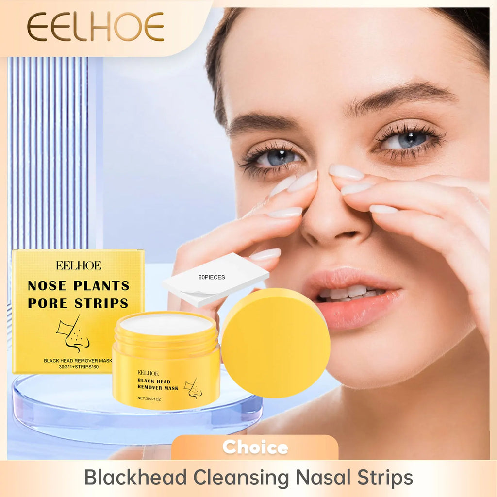 EELHOE Blackhead Remover Peel-Off Nose Strips – Deep Pore Cleanse Blackhead Nose Strips Oasis Select