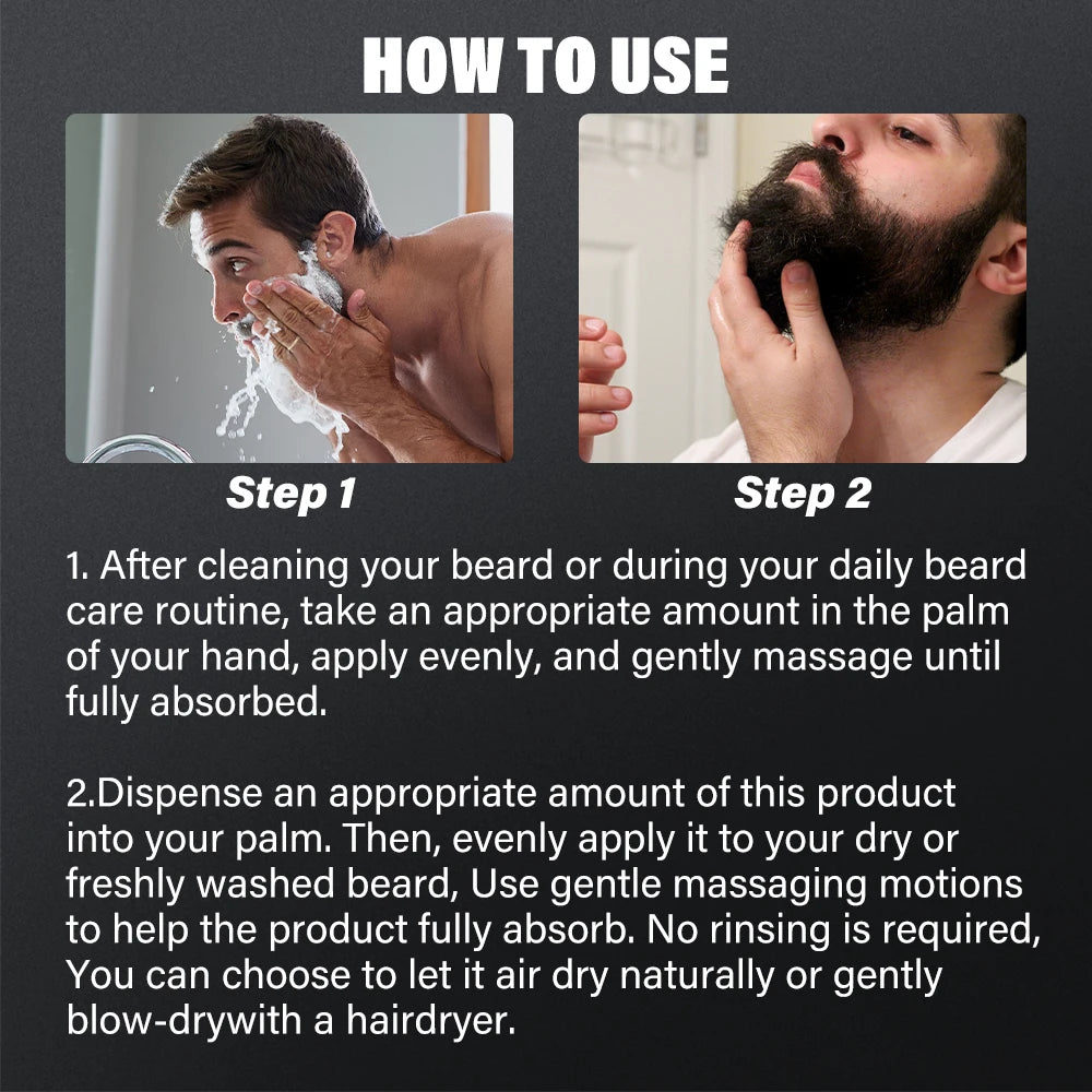EJW Sandalwood Beard Shampoo & Conditioner Set – Argan & Jojoba Beard Care Set Oasis Select