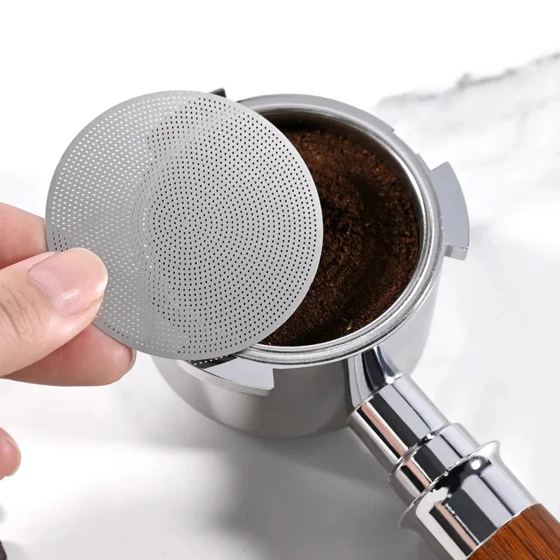 Stainless Steel Secondary Water Distribution Network Italian Coffee Machine Handle Powder Bowl Sintered Plate Filter Plate Oasis Select