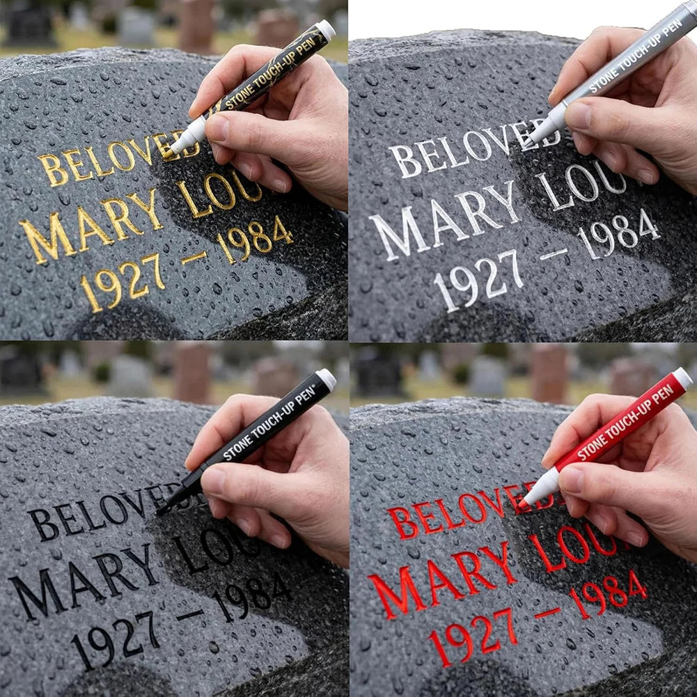 Waterproof Stone Marker Pen | Oil-Based UV-Resistant 12 Colors