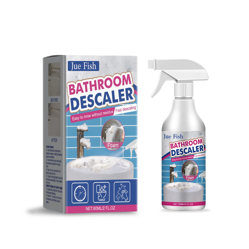 Stubborn Stains Cleaner Quickly Remove Bathroom Foam Cleaner Spray Descaling Cleaning Agent for Glass Wash Basin Stainless Steel Oasis Select 60ml boxed
