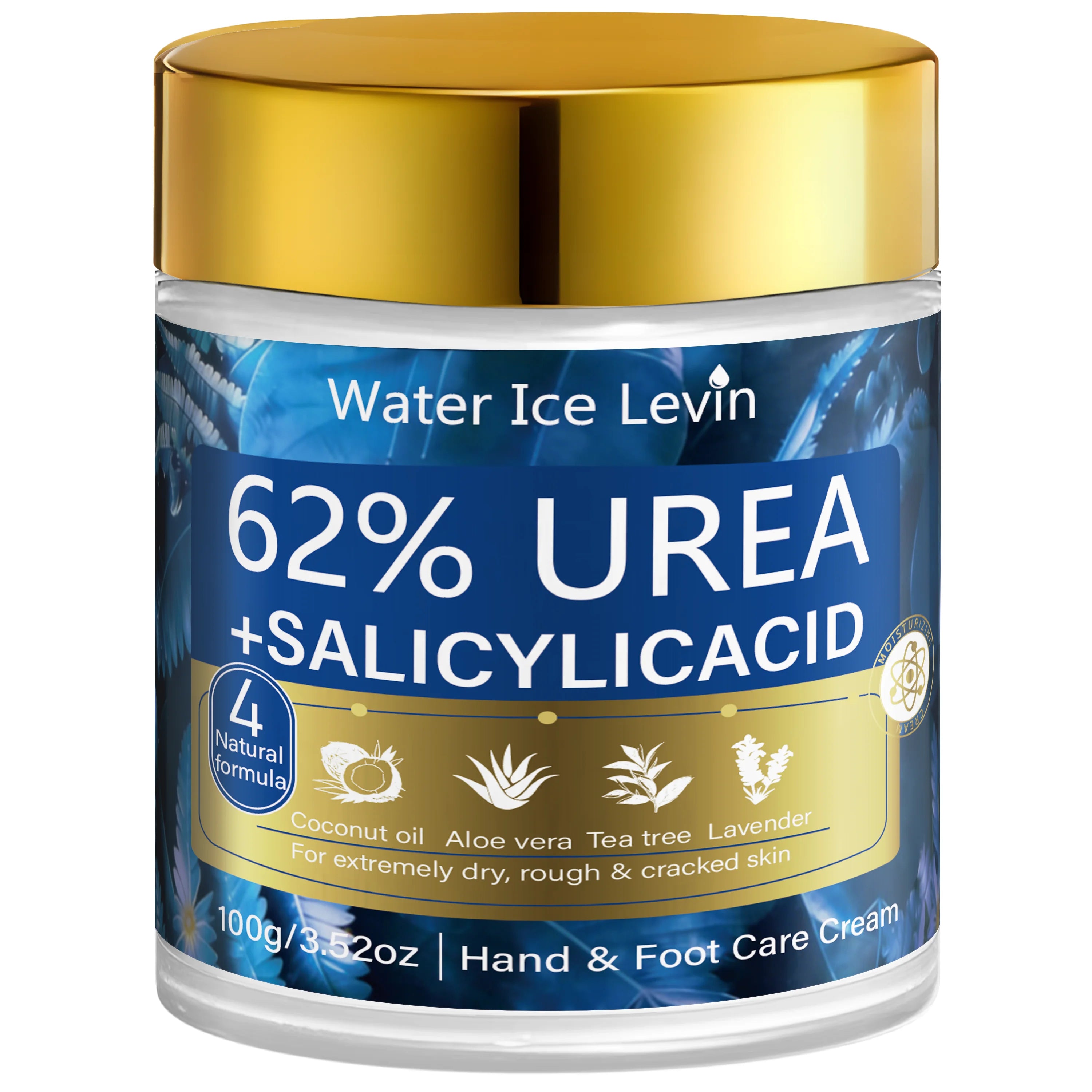 Urea & Salicylic Acid Hand & Foot Cream - Natural Formula, Moisturizing for Extremely Dry Rough Skin Oasis Select WHITE 100g