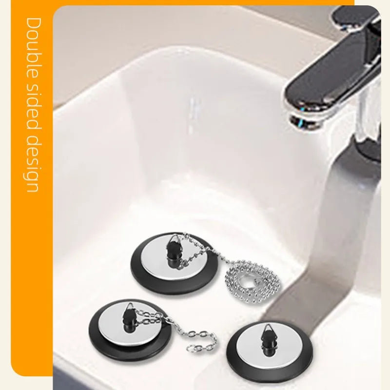 1pcs Universal Bathroom Washbasin Rubber Stainless Steel Sink Plug Bathtub Drain Stopper Sink Plug For Kitchen Supplies Oasis Select