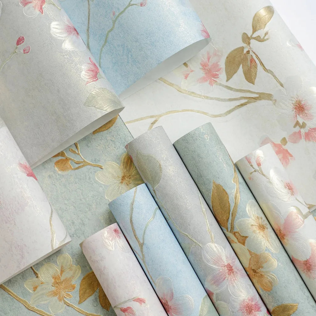 10piece 53cm Advanced Embossed Gilded Flower Paper Atmosphere Art Paper Bouquet Wrapping Floral Paper Gifts Flower 3D decor Shee Oasis Select