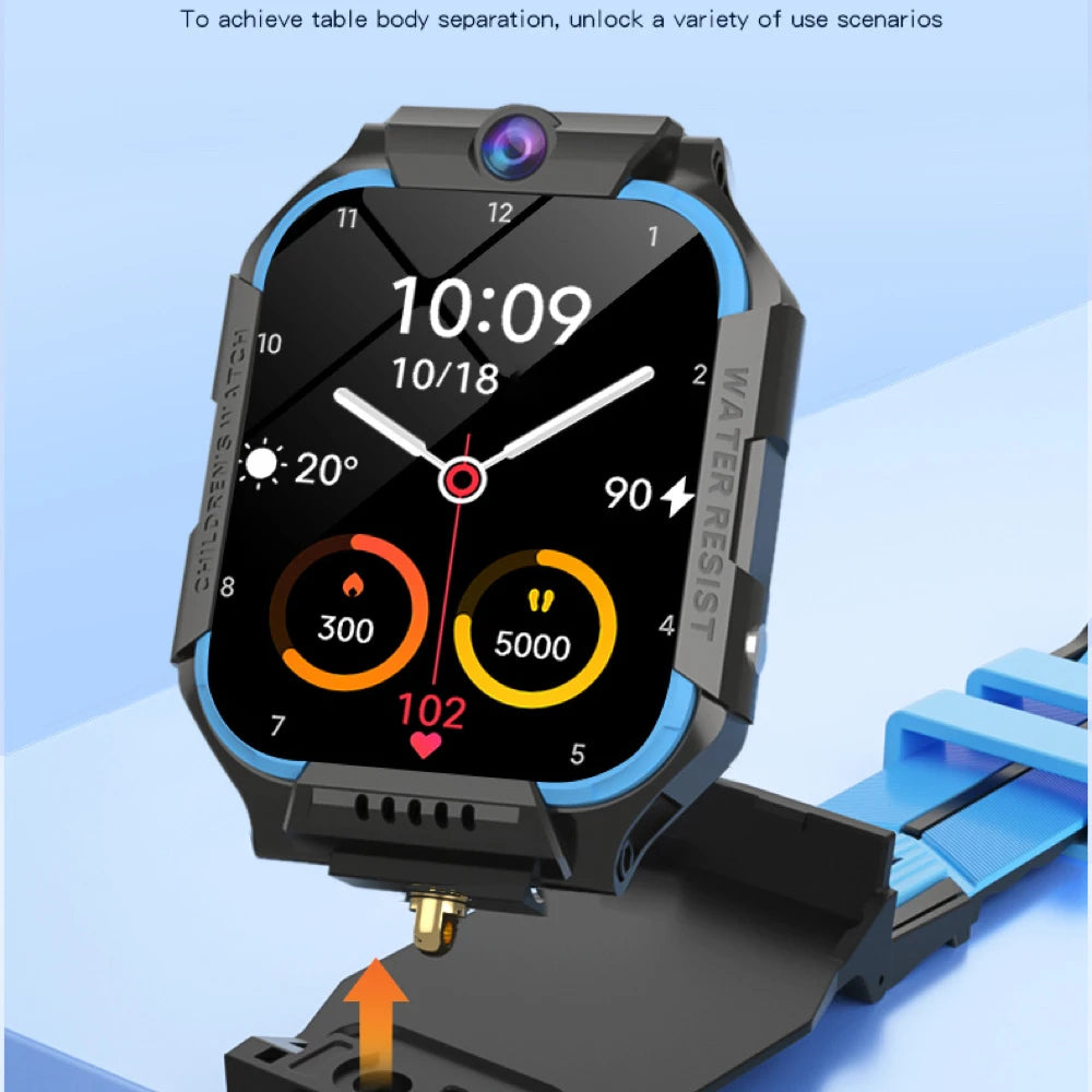 Boy Girl Bracelet Video Call Camera Kids Smartwatch Students 4G SIM Card Children's Smart Watches GPS Waterproof Voice Assistant Oasis Select