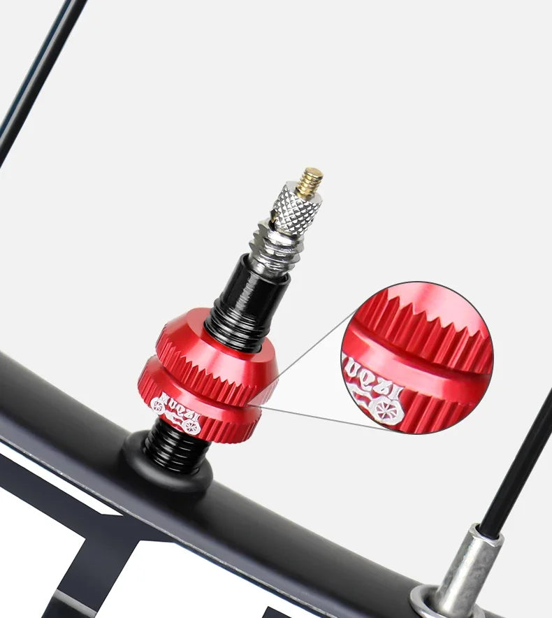 2Pcs Bike Tubeless Tire Presta Valve Nut MTB Road Bicycle Rim Aluminum Ultralight Valve Cap Cycling Repair Parts Oasis Select