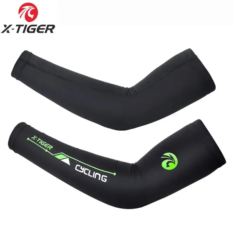 X-Tiger Anti-UV Cycling Arm Warmers Men Basketball Sleeve Running Arm Sleeves Breathable Bicycle Arm Warmer Summer Sports Safety Oasis Select XM-DPLT-17001 M