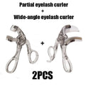 Dual-Type Eyelash Curler with Comb – Wide & Partial Clip Options, Waterproof, Long-Lasting, Natural Curl, Unisex Certified Oasis Select 2 in set