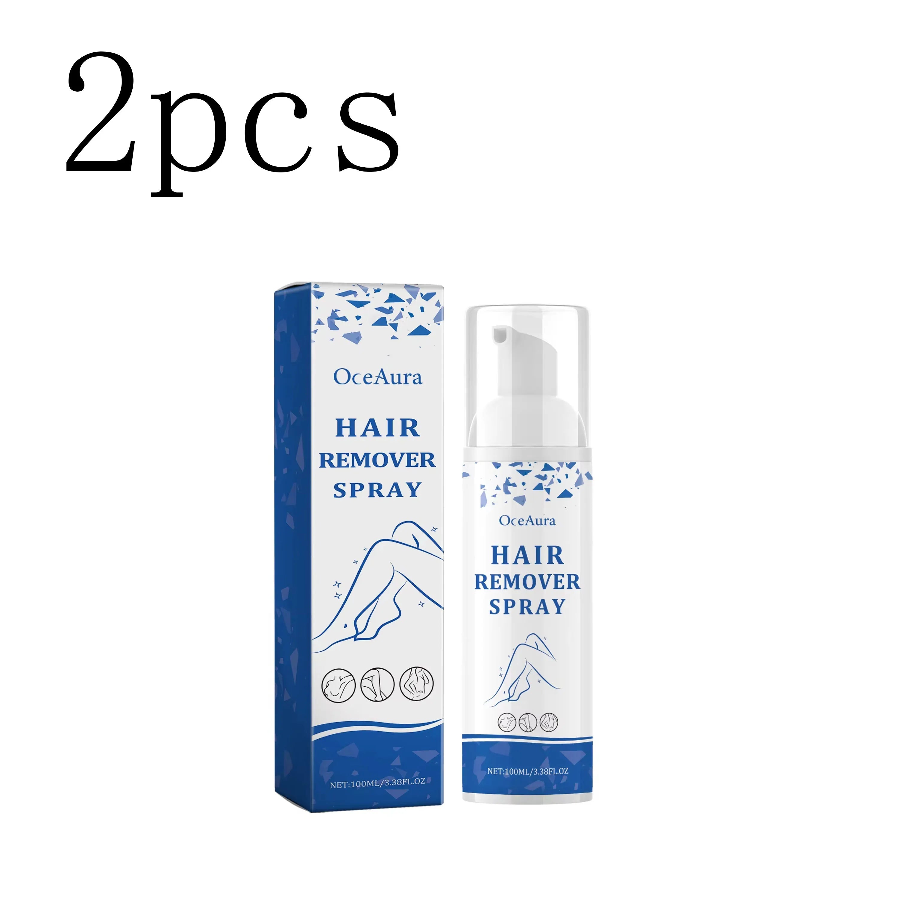Body Hair Removal Spray Man Easy Permanent Hair Remover Clean Underarms Anti-Drying Prevent Black Spots Mild Depilatory Mousse Oasis Select 2boxed