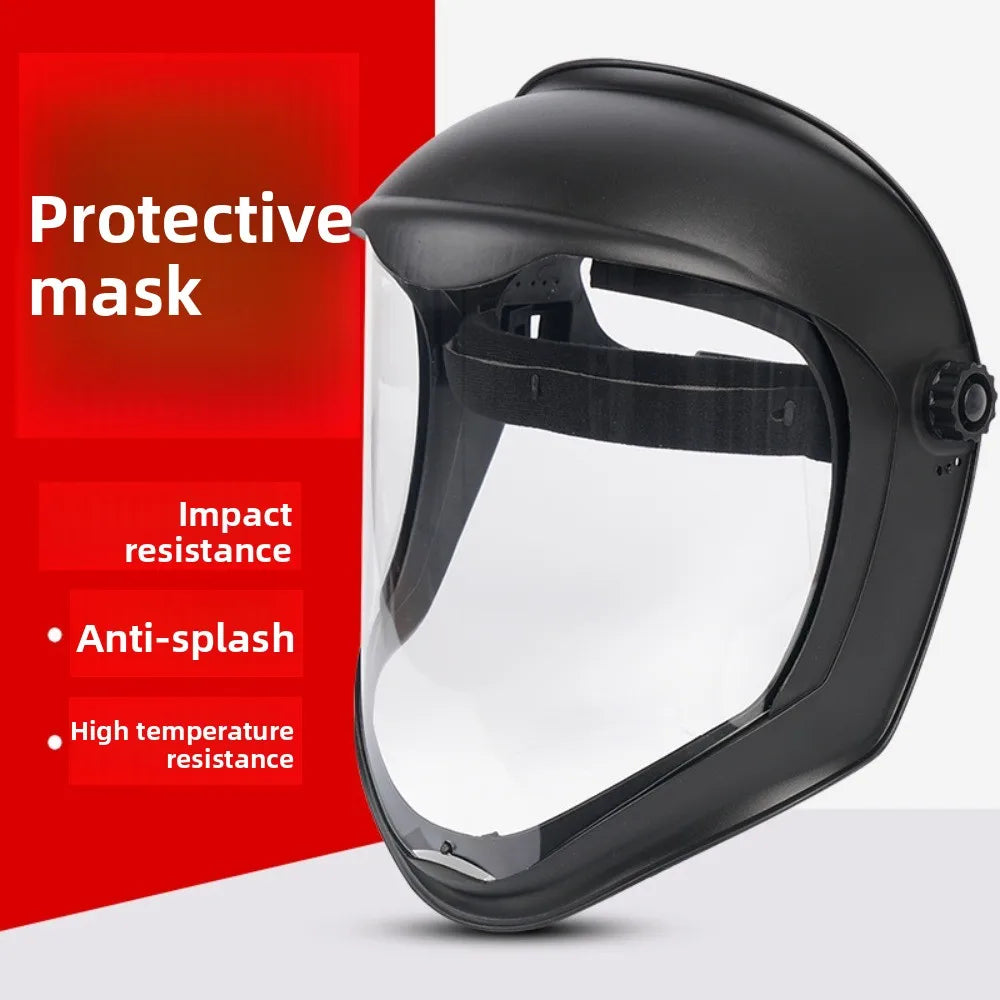 Full Face Protective Safe Mask, Anti Fog, Anti Impact, Anti Splash, Head Mounted Transparent Dust-proof and Oil Fume Proof Mask Oasis Select