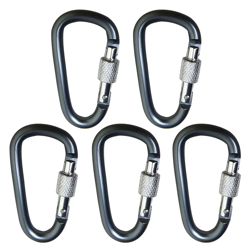 1-10PC Carabiner Set Camping Survival EDC Daily Keychain Tourist Hooks Fishing Carbin Tactical Hook Outdoor Karabiners Clip Oasis Select 5 Pieces