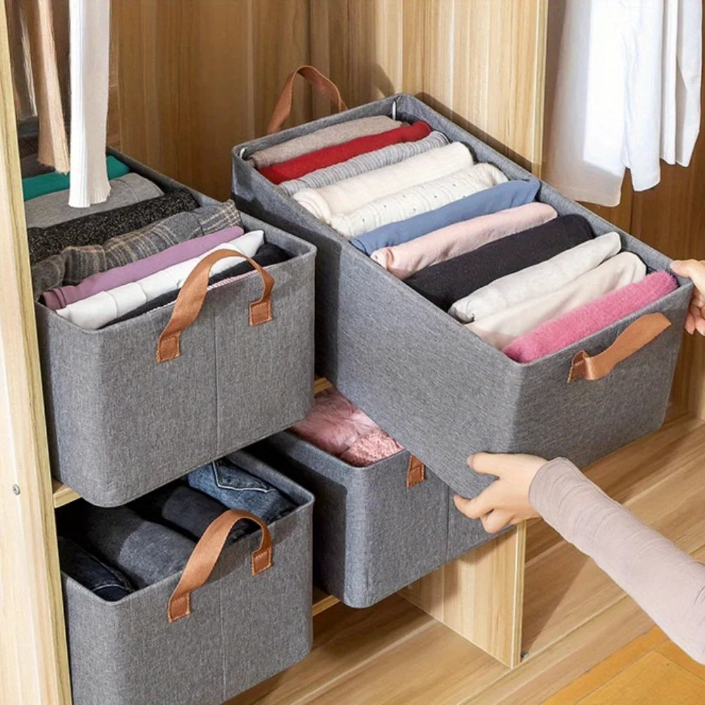 Foldable Storage Box, Wardrobe, Clothing Sorting and Storage Box, Home Fabric Storage, Pants and Clothes Storage Basket Oasis Select