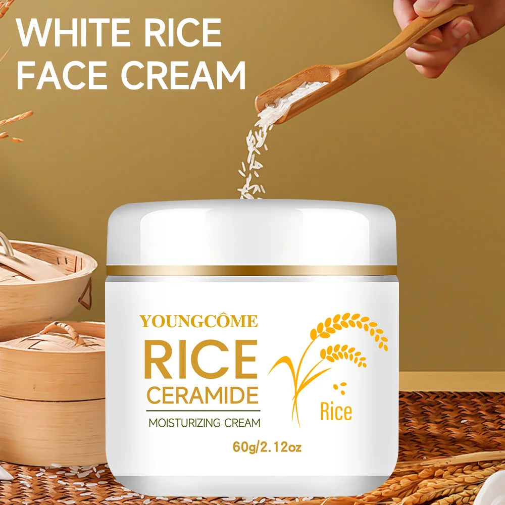 YOUNGCOME Rice Ceramide Moisturizing Cream | Korean Skincare Face Moisturizer Cream Oasis Select