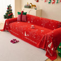 New Christmas Sofa Towels with A Festive Atmosphere All Inclusive Snow Neil Festive Skin-friendly and Soft Home Furnishings Oasis Select 180x340cm D