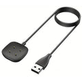 Fitbit Versa 4/3 & Sense 2/1 Magnetic USB Charging Cable Dock Smartwatch Charger Oasis Select black