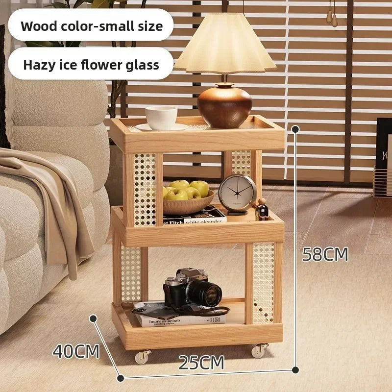 Multi-functional Household removable sofa side coffee table cabinet bedroom small side storage cabinet Oasis Select Primary color A