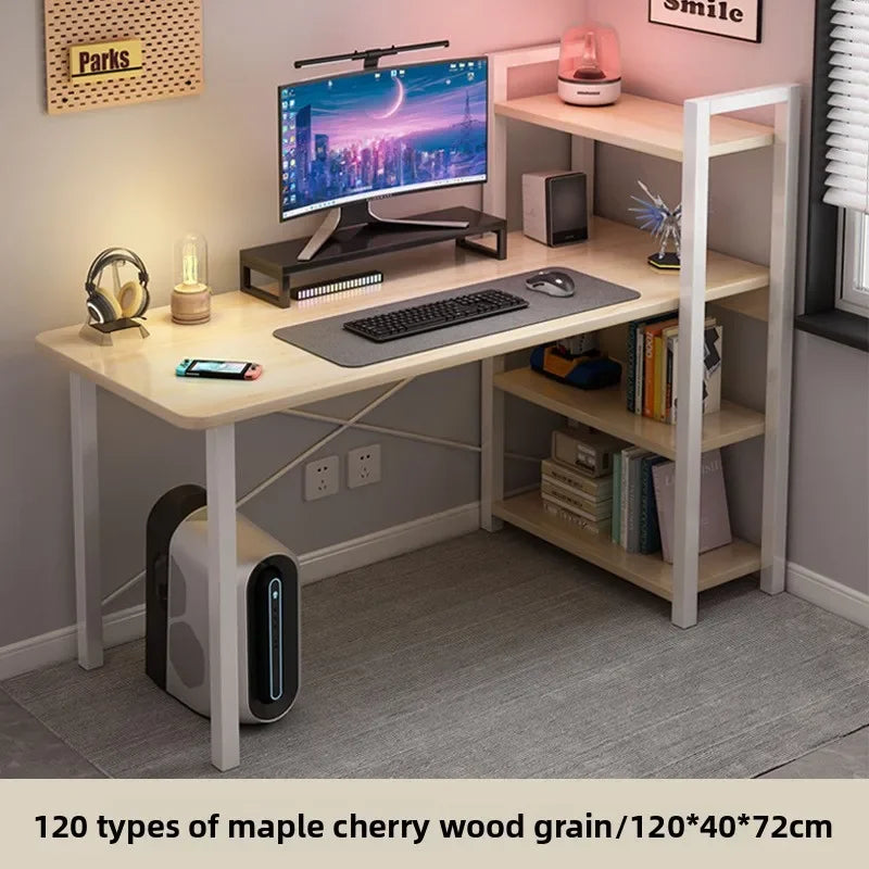 Multi-functional Gaming table Computer table Desktop desk Bookshelf table Game table Writing table Oasis Select 120cmC