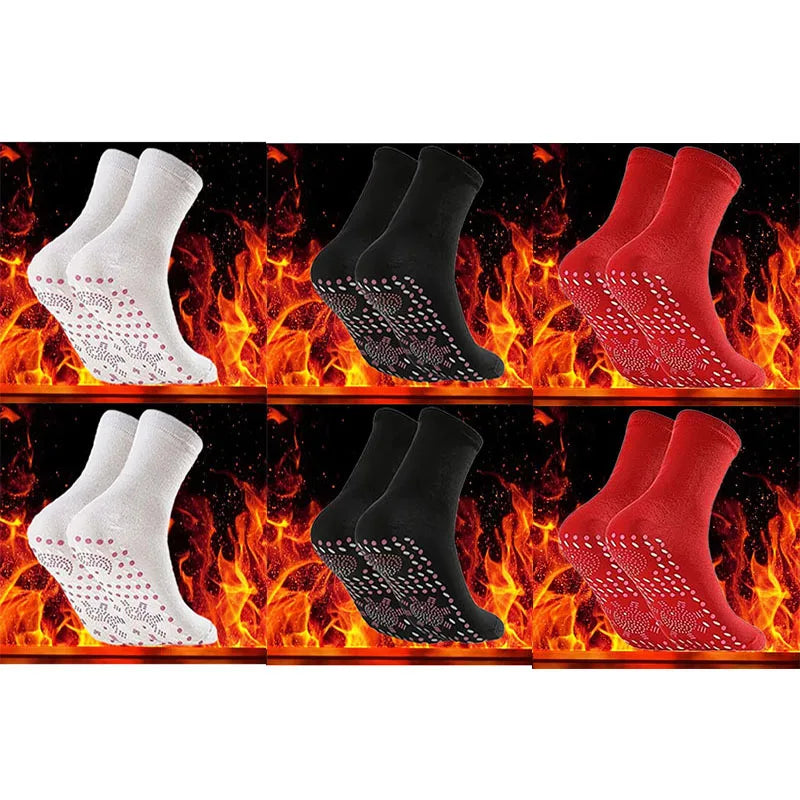 9/6/3/1Pairs Magnetic Socks Self Heating Therapy Magnetic Therapy Pain Relief Socks Woman Men Self-Heating Socks Oasis Select 6 pairs-mix