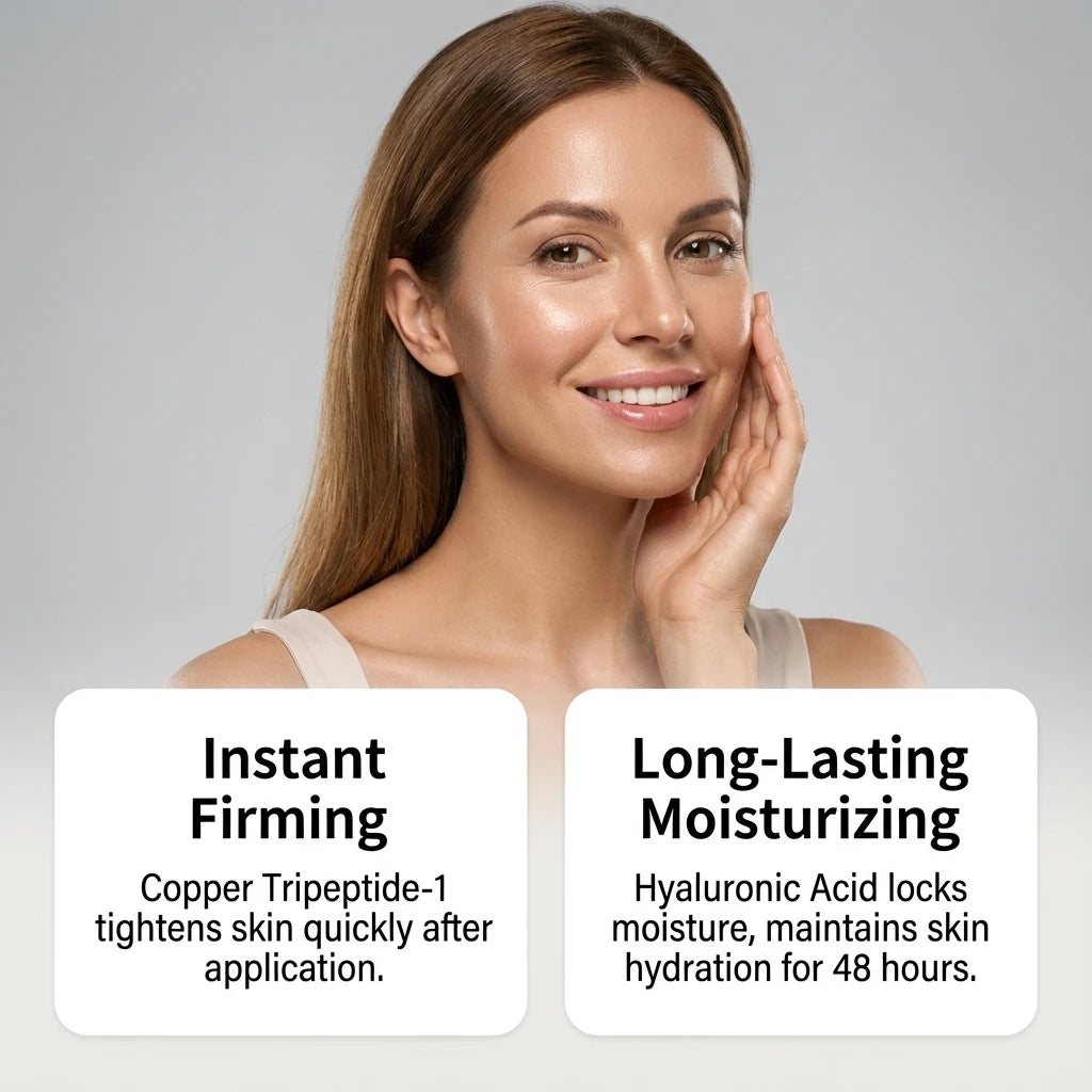 30ml CHK-Cu Peptide Essence Hydrating Facial Serum Tightening Reduce Fine Lines Hyaluronic Acid Repair Skin Barrier Smoothing Oasis Select