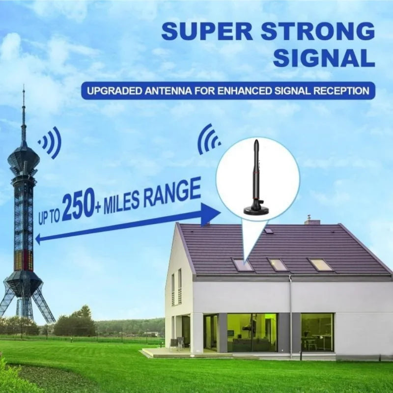 Smart ATSC TV Antenna 4K 1080P High-Definition Magnetic Indoor/Outdoor Digital TV Antenna for Clear Picture Reception Oasis Select