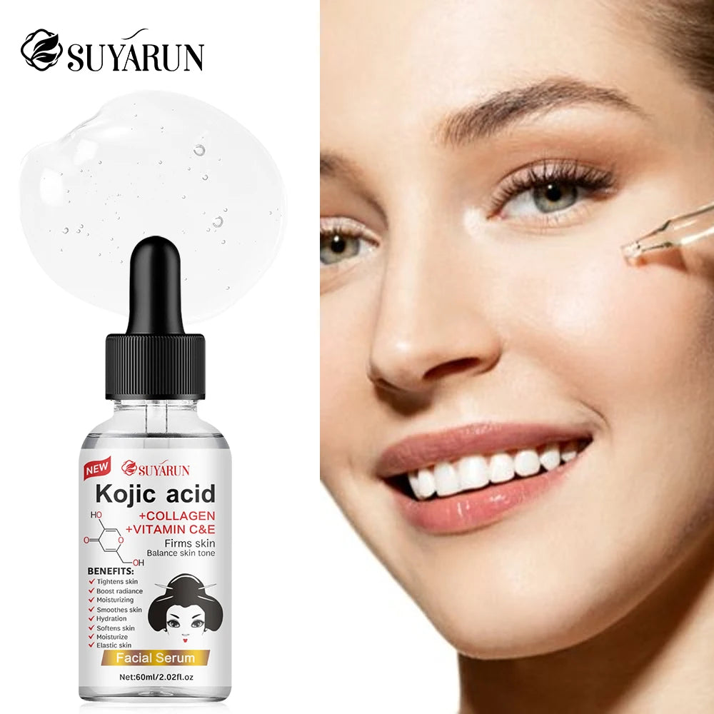 SUYARUN Propolis VITAMIN E & Kojic Acid Face Serum - Brightening Anti-Aging Treatment, Fades Dark Spots, Evens Skin Tone. Oasis Select