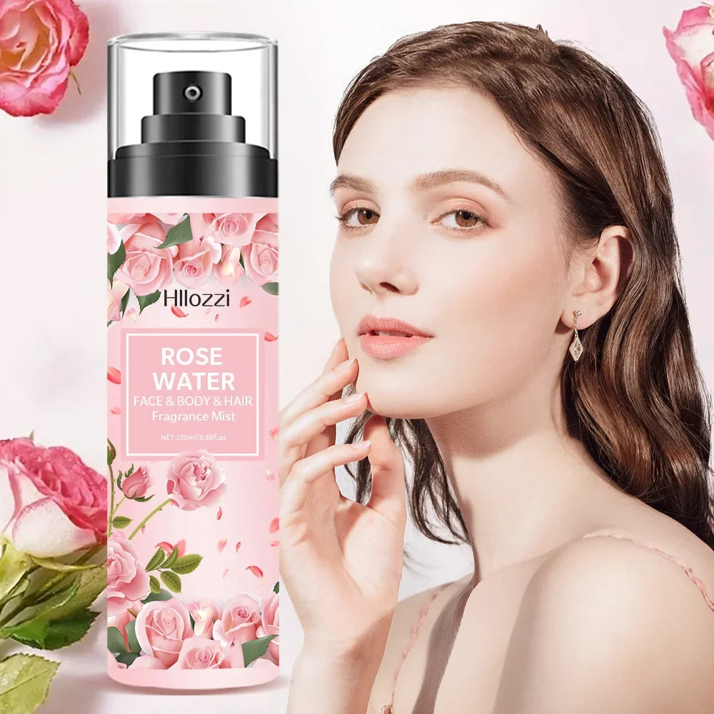 100ml Rose Water Spray Hydrating Moisturizing Rose Pure Dew Toner Face Mists Face Care Skin Care Face Spray Oasis Select