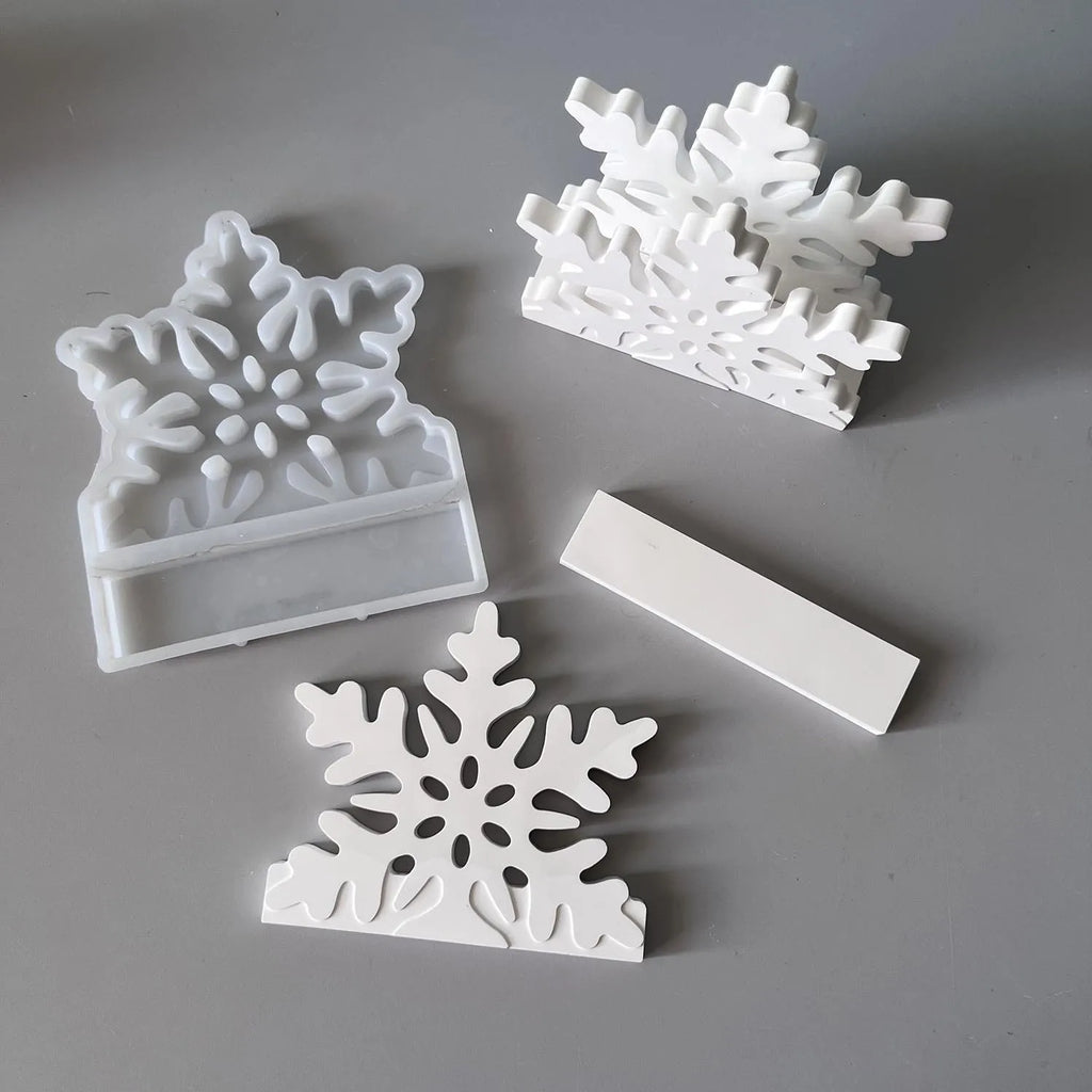 Gypsum Drip Mould Versatile Prayer Holder Mold Christmas Tree Mold Holiday-Themed Christmas Tissue Box Mould For Living Room Oasis Select