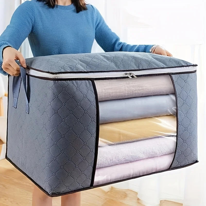 1pc blanket quilt storage bag, dust bag, clothing and miscellaneous items zipper bag with handle Oasis Select