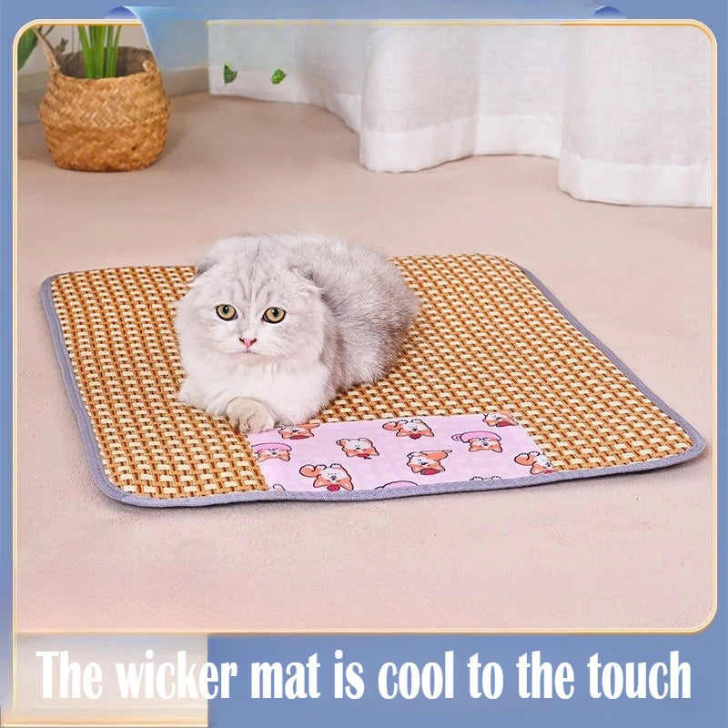 Cat Mat, Summer Cooling Ice Mat, All-season Cat Mat, Sleeping Mat for Pets, Cat Bed Mat Oasis Select