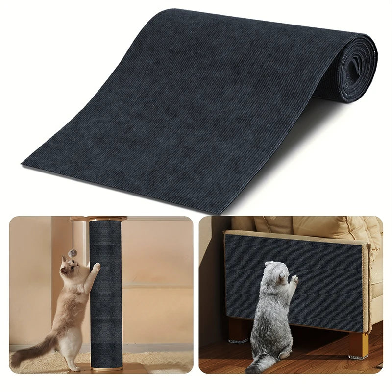 Bedroom Rug Wall Carpet Chair 40cmX1m Wear-resistant and Anti Slip Self-adhesive Living Room Anti Cat Scratch Sofa Decoration Oasis Select dark grey 40cmX1m