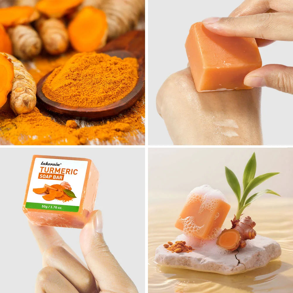 Turmeric Lemon Acids Kojic Acid Soap Handmade Natural Skincare Bar for Moisturizing Exfoliating Body and Face Oasis Select
