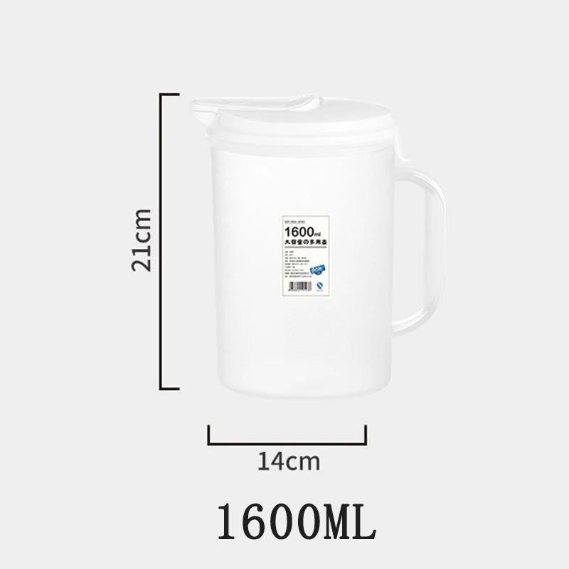 Large Capacity Teapot Kettle Juice Ice Beverage Storage Container Heat Resistant Cold Water Jug Plastic Juice Pitcher Household Oasis Select 1.6L