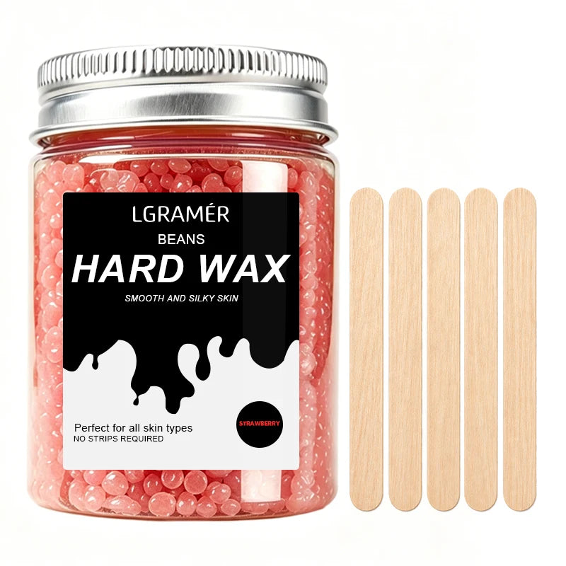 LGRAMER Hard Wax Beads for Hair Removal | 80g/380g Scented