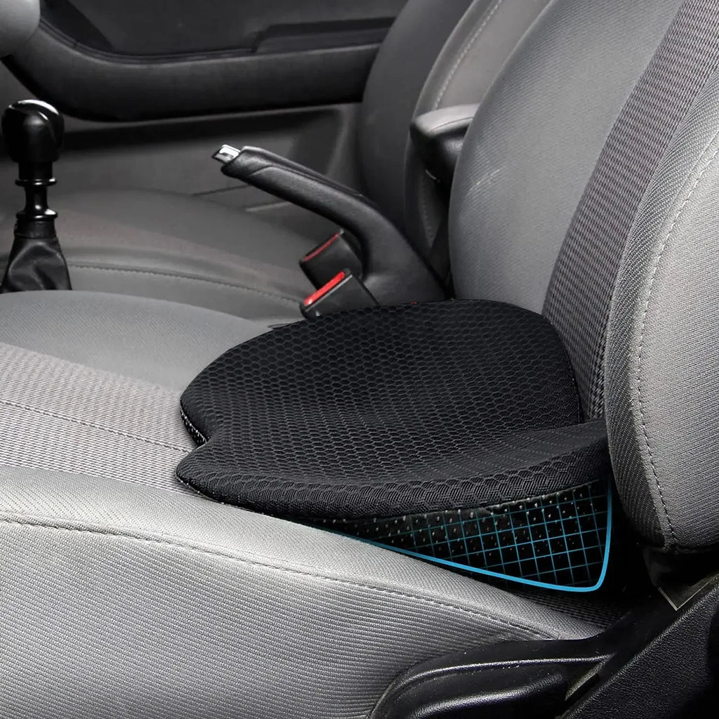 Memory Foam Car Seat Cushion – 2-in-1 Sciatica & Lower Back Pain Relief