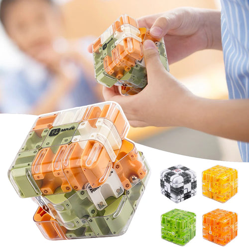 3D Maze Cube Puzzle with Rolling Ball – Brain Teaser for Kids 3D Maze Puzzle Oasis Select