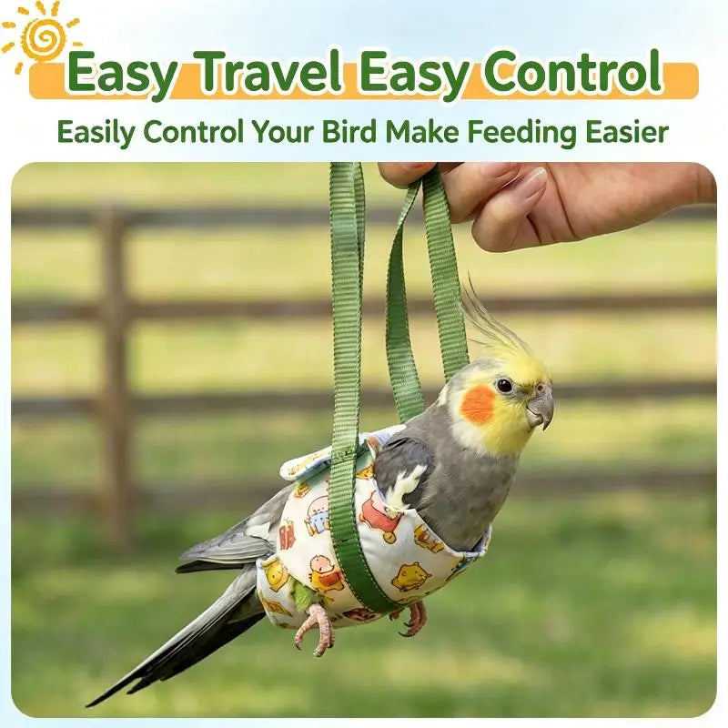 Breathable Parrot Carrier Bag | Budgie Cockatiel S/M/L/XL
