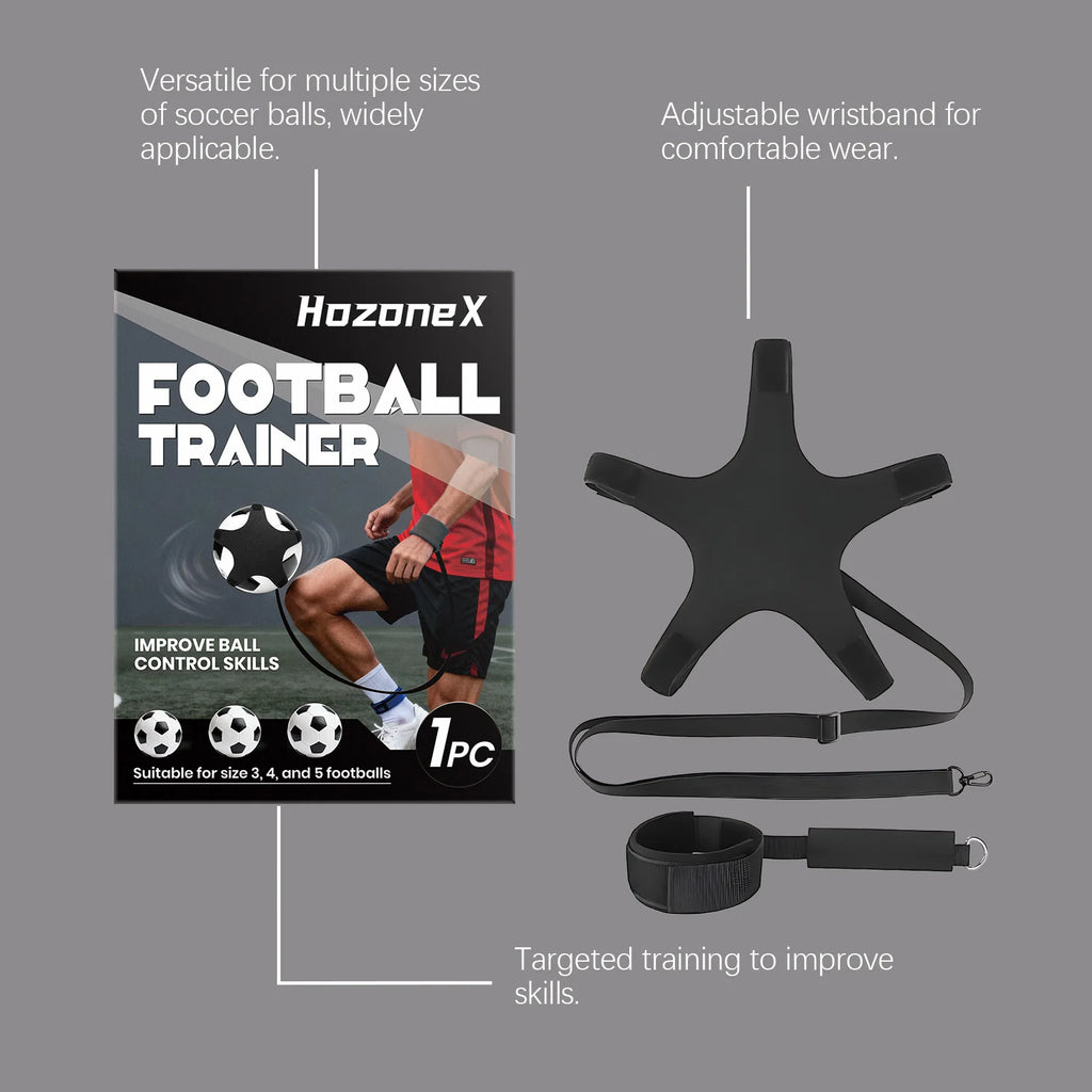 Football Trainer Adjustable Wristband Solo Practice Ball Control Fits Size 3 4 5 Footballs For Kids Adults Soccer Training Oasis Select