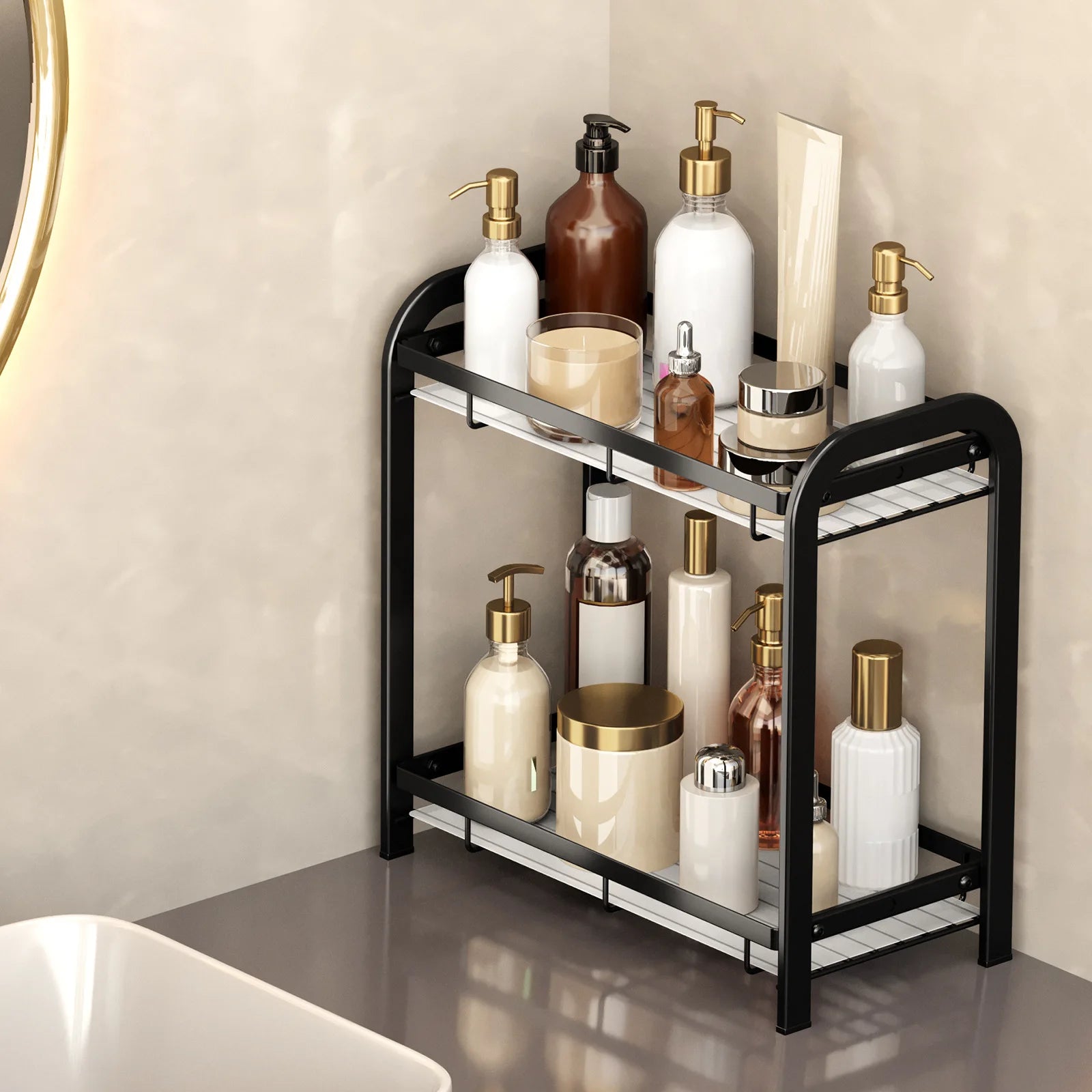 Kitchen seasoning rack Countertop seasoning storage multi-layer bathroom storage rack Oasis Select