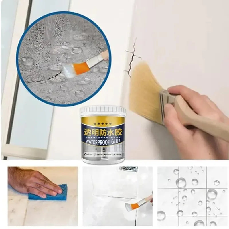 Transparent Sealing Coating Waterproof Coating Sealant Agent Invisible Strong Insulating Sealant Clear Sealant Repair Tools Kit Oasis Select